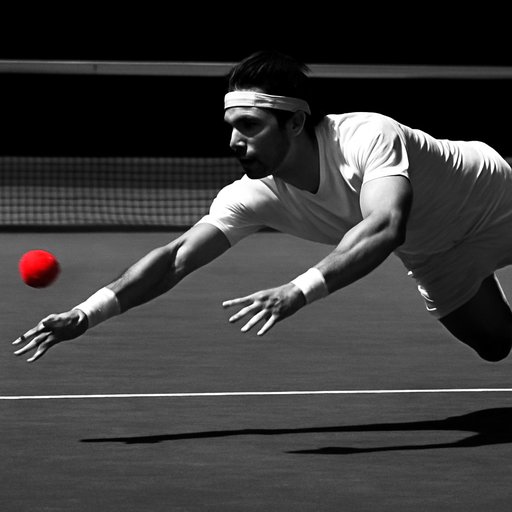 299bad Tennis court rally moment